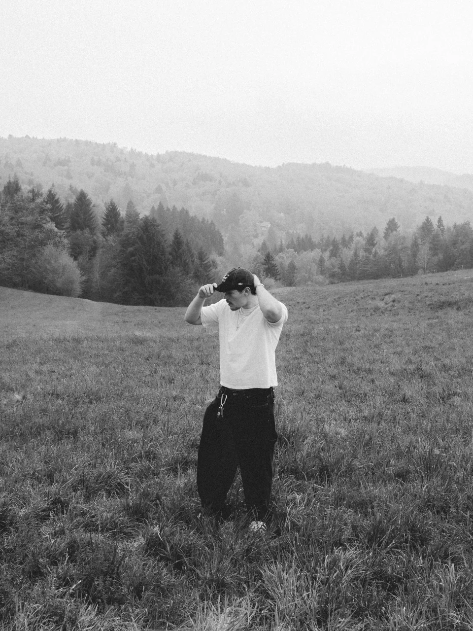 Luka Detiček in the countryside